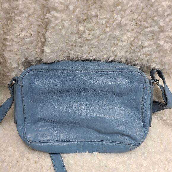 Fossil Blue Pebble Leather Crossbody Bag - Picture 3 of 6